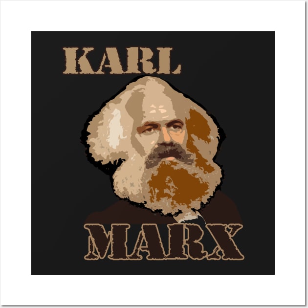 Karl Marx Wall Art by hottehue